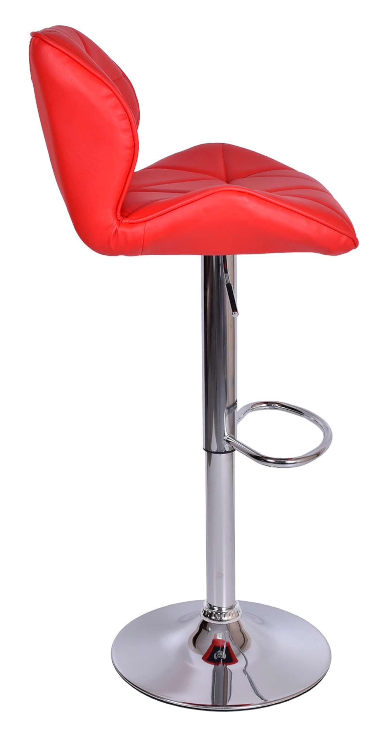 Hoker krzesło barowe ROSSI czerwone