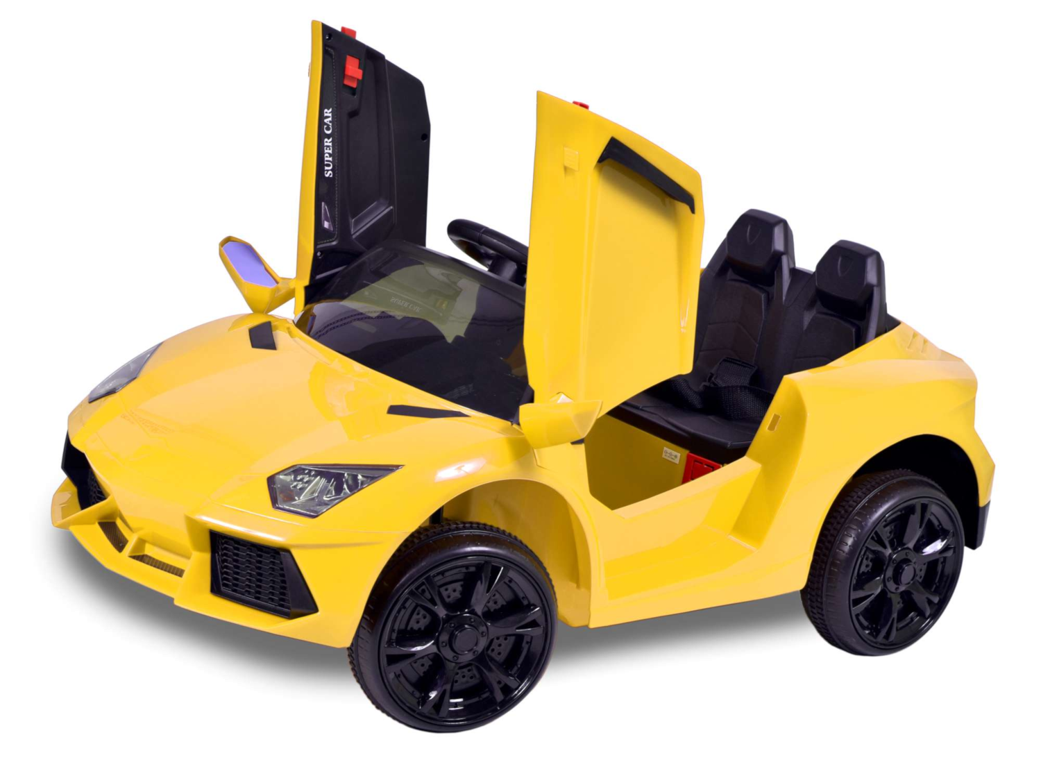 Samochodzik elektryczny styl Lamborghini żółty