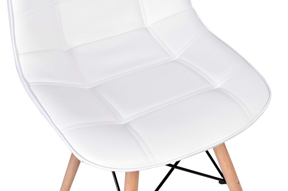 Krzesło nowoczesne tapicerowane LYON DSW białe