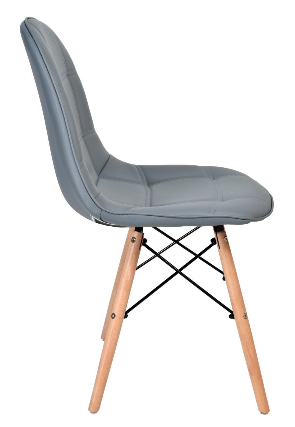Krzesło nowoczesne tapicerowane LYON DSW szare