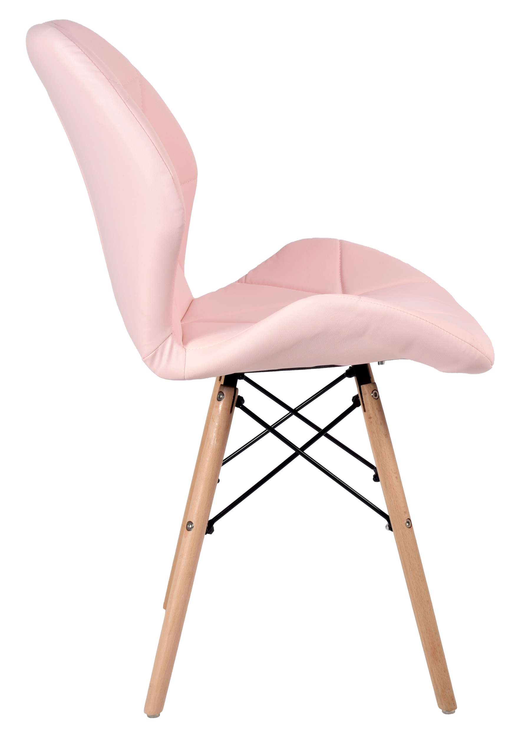 Krzesło tapicerowane Irene Eko rozowe