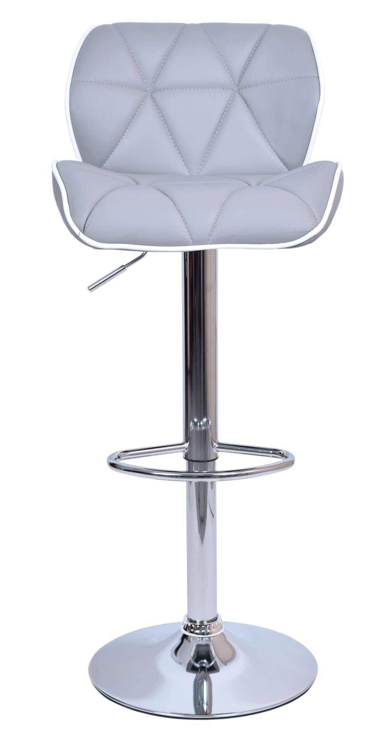 Hoker krzesło barowe ROSSI białoszare